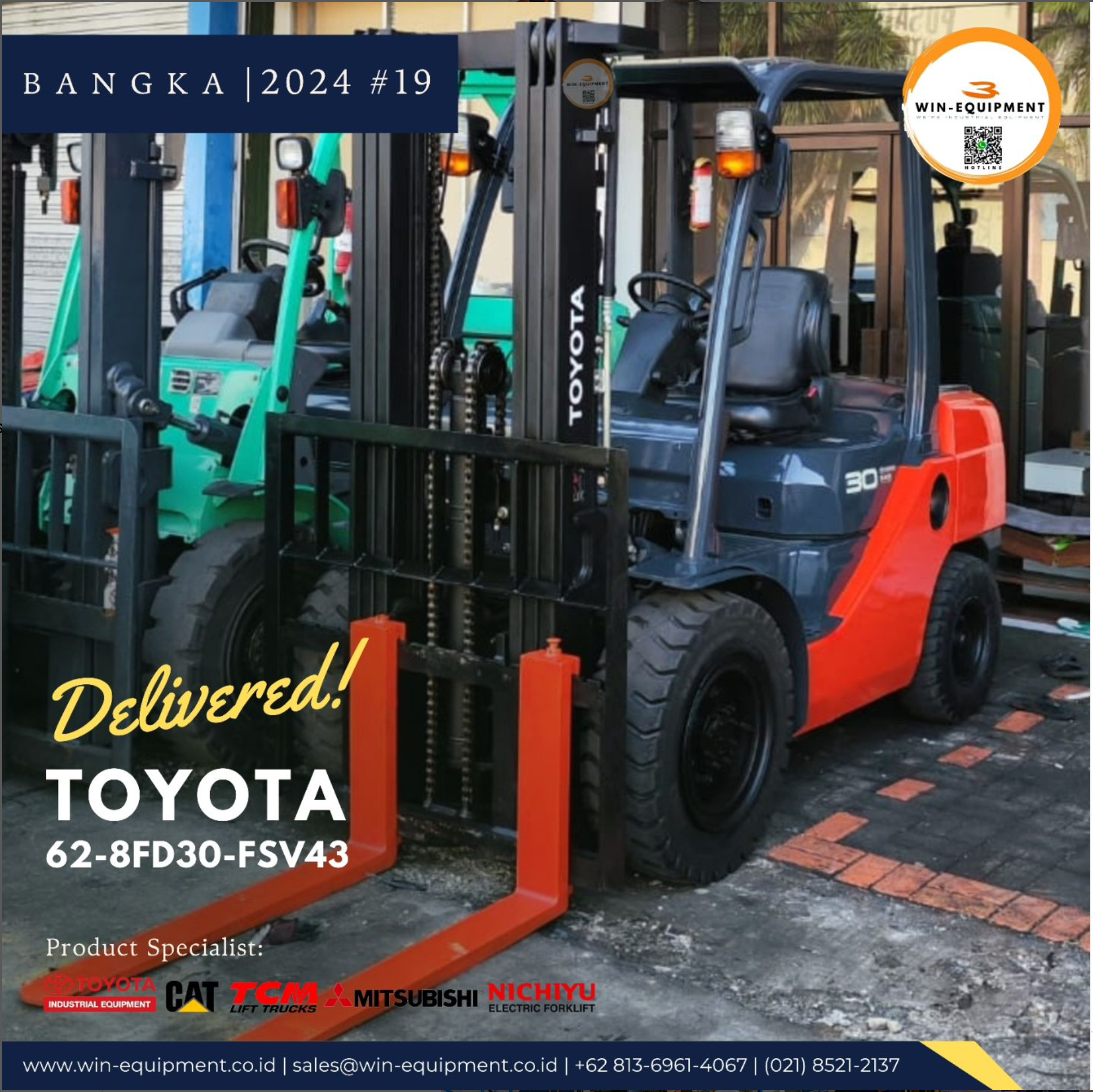 Forklift Diesel Toyota 62-8FD30-FSV43 Forklift Diesel Toyota 62-8FD30-FSV43
